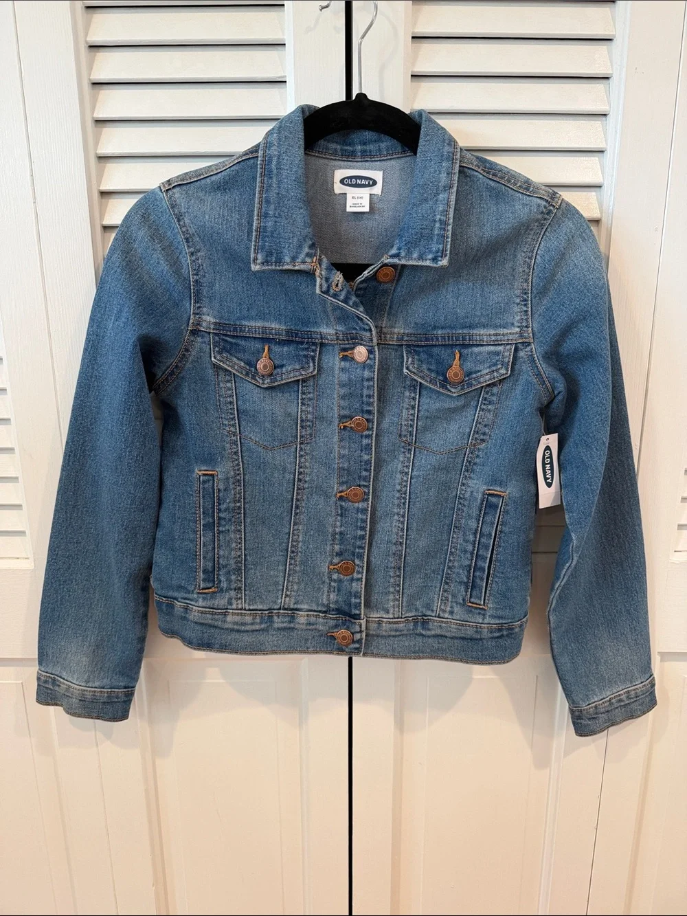 Old Navy Girls Denim / Jean Jacket - Girls XL / 14 Medium Blue